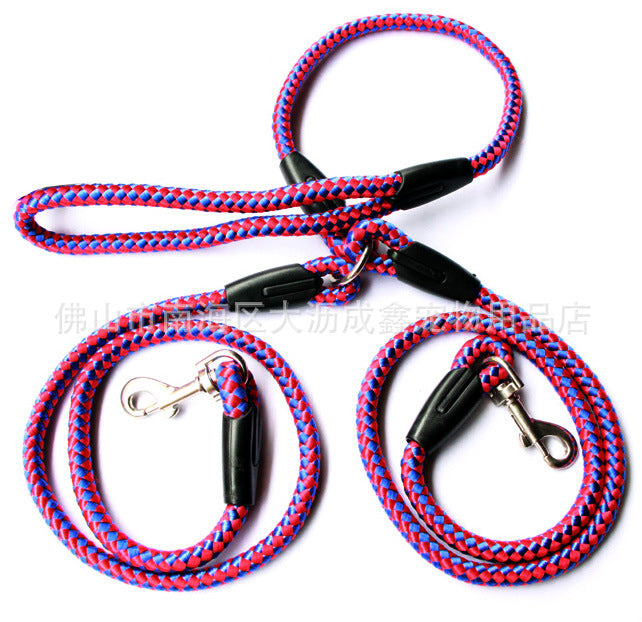 Corde de Traction à Double extrémité pour promener le chien, corde de Traction à Double extrémité un Plus deux collier de laisse, fournitures pour animaux de compagnie, collier pour chien