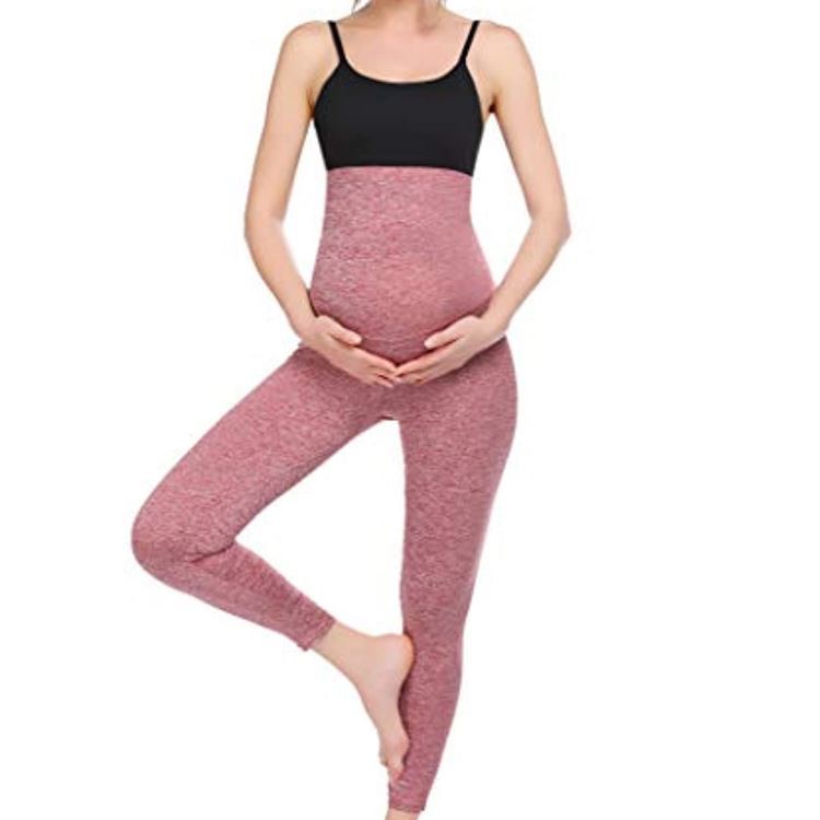 Pantalon de maternité de yoga moulant pour femme