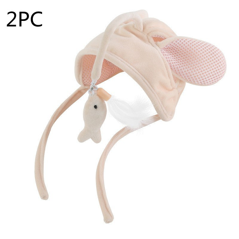 Bâton de chat amusant avec plumes, jouet amusant pour chat, bâton gris à grands yeux, jouets pour animaux de compagnie, produits pour animaux de compagnie, nouvelle collection