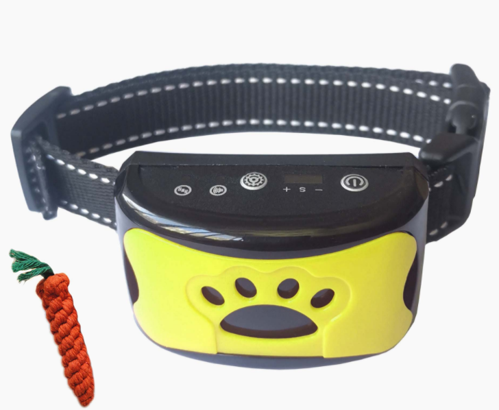 Collar de entrenamiento para perros, eléctrico, resistente al agua, Control remoto, recargable, entrenador para perros, supresor de ladridos con sonido de vibración de choque