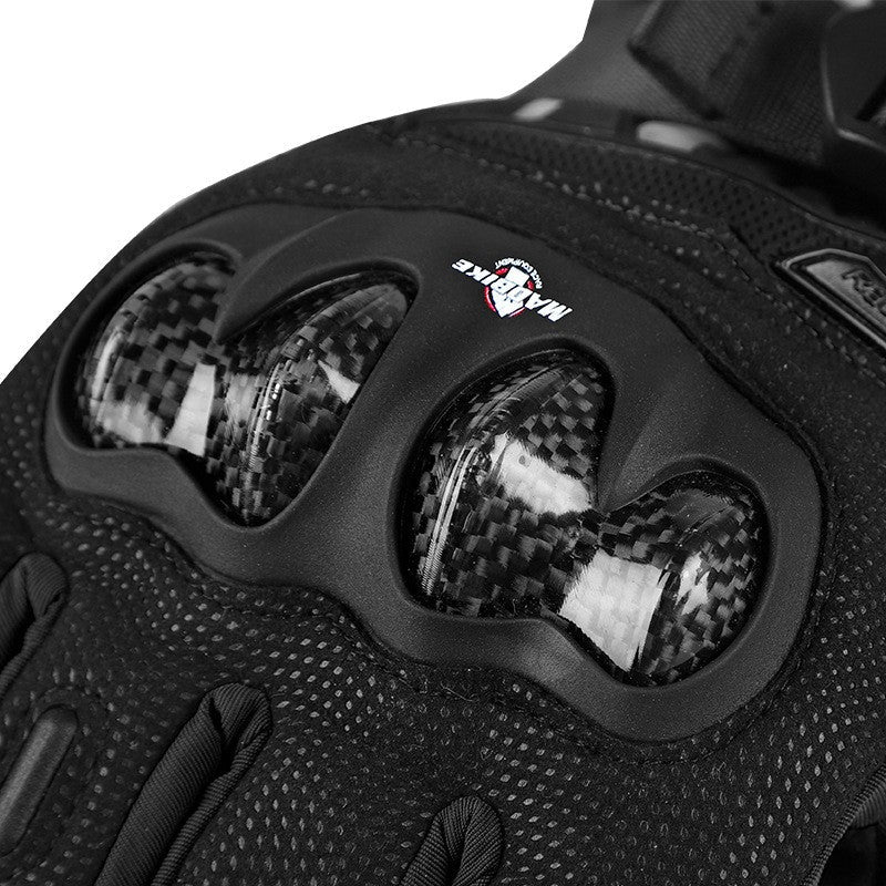 Gants de moto chauds pour hommes, en Fiber de carbone, résistants aux chutes