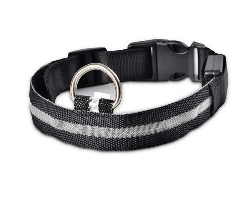 Collier lumineux LED en Nylon pour chien et chat, sécurité nocturne, clignotant, brille dans la nuit, laisse réglable, fournitures pour animaux de compagnie