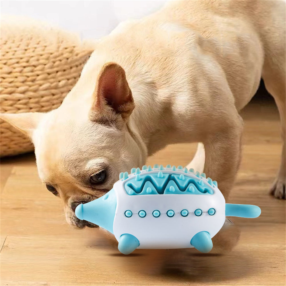 Juguete para perros interactivo TPR con fugas de comida, juguetes para perros pequeños y grandes, juguetes para masticar gatos, Limpieza de dientes para mascotas, juguetes indestructibles para cachorros