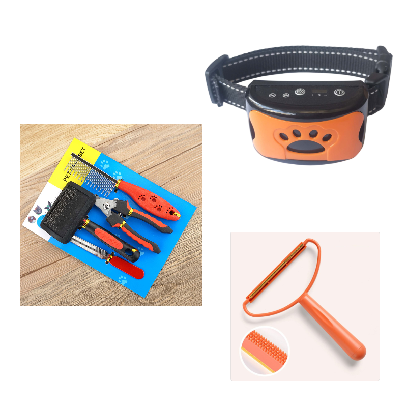 Collier d'entraînement pour chien, étanche, électrique, télécommande pour animaux de compagnie, Rechargeable, anti-aboiement, avec son de Vibration et de choc