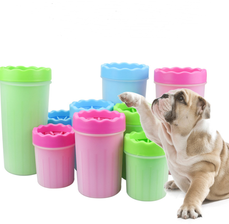 Tasse de rondelle de patte de chien en silicone