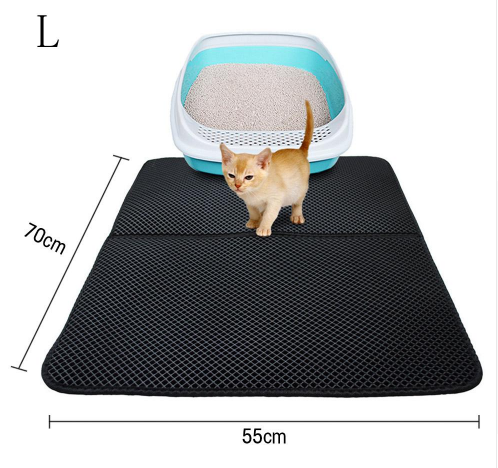 Almohadillas de cama para gatos de doble capa, estera para residuos de Gato, caja de arena para atrapar mascotas, estera, producto para mascotas, cama para gatos, estera limpia para casa