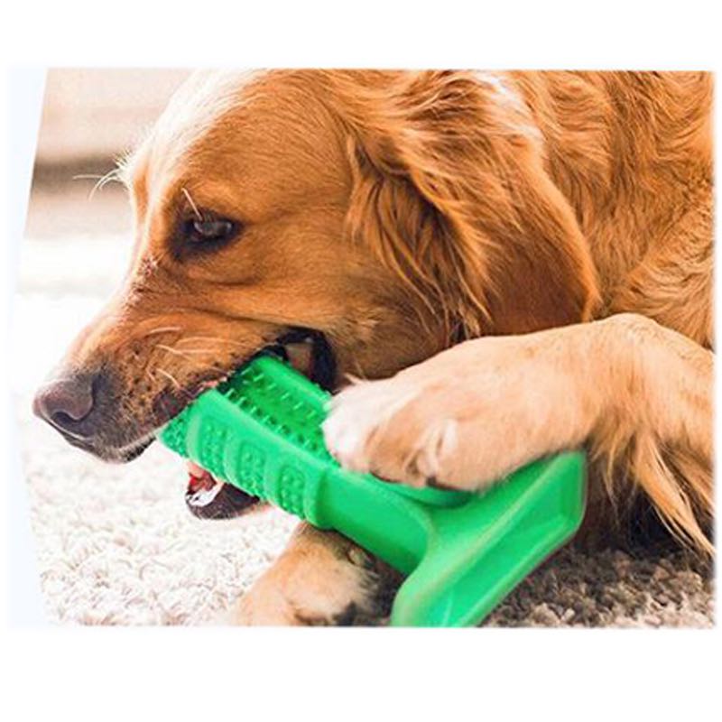 Cepillo de dientes de silicona para mascotas, cepillo de dientes para perros