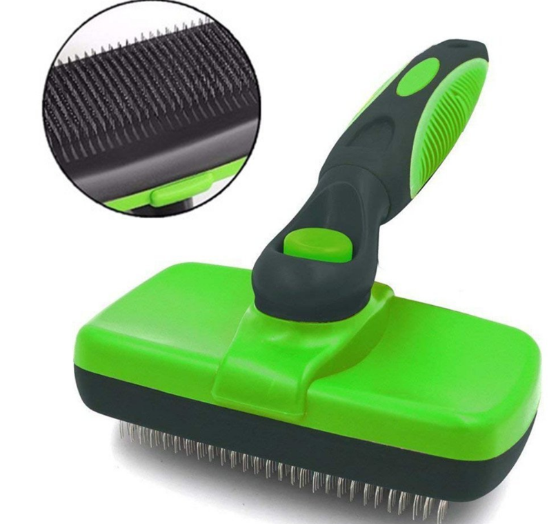 Brosse lissante autonettoyante pour animaux de compagnie