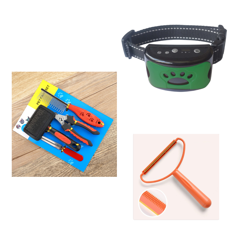 Collier d'entraînement pour chien, étanche, électrique, télécommande pour animaux de compagnie, Rechargeable, anti-aboiement, avec son de Vibration et de choc