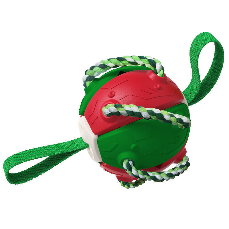 Balón de fútbol interactivo para perros con pestañas, juguete de entrenamiento inflado, pelotas de Border Collie para exteriores, productos para mascotas