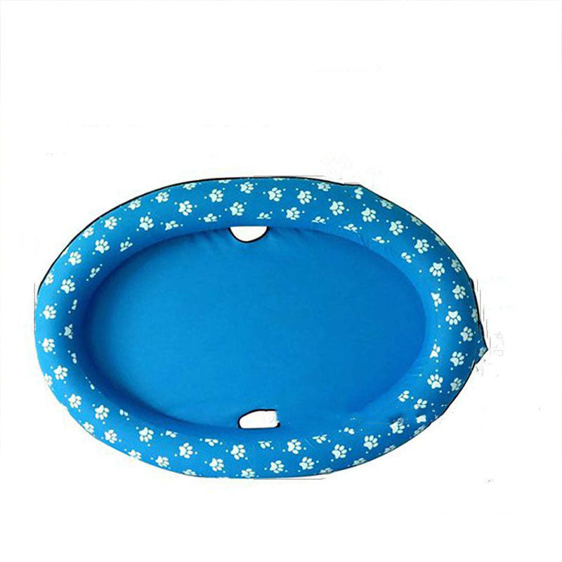 Hamac gonflable pour piscine pour chiens, lit flottant pour animaux de compagnie, anneau de natation pour printemps et été