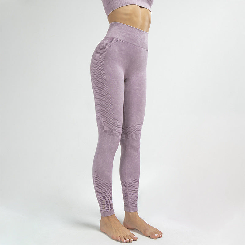 Vêtements de Yoga montrant les hanches, pantalons de sport et de Fitness pour femmes