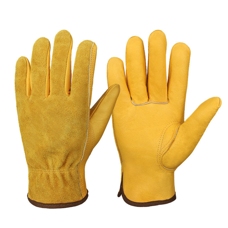 Guantes de trabajo protectores para soldador, transpirables, antideslizantes y resistentes al desgaste