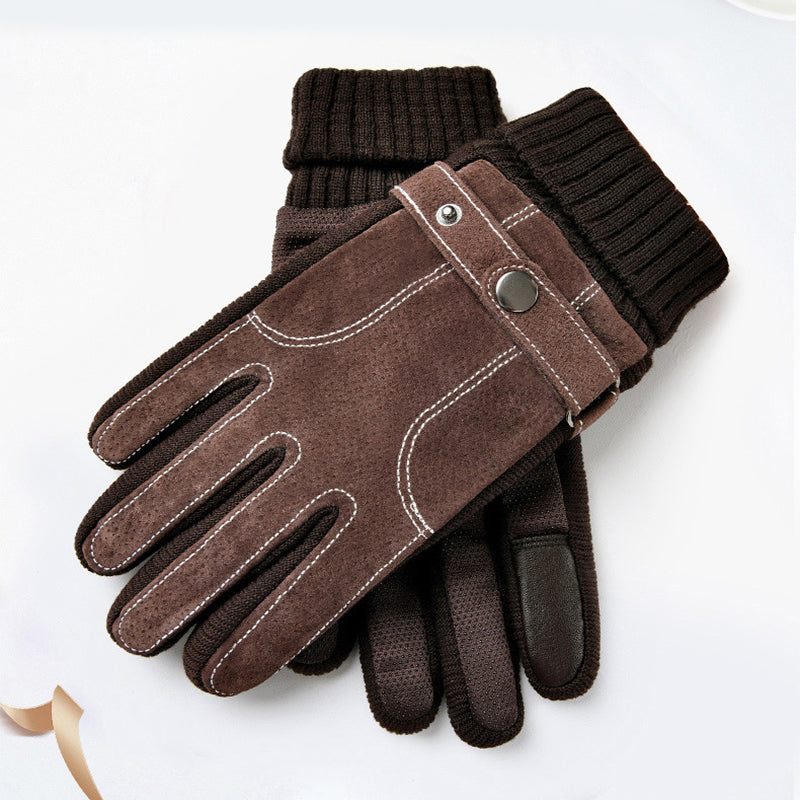 Gants chauds pour hommes, gants à écran tactile d'automne et d'hiver