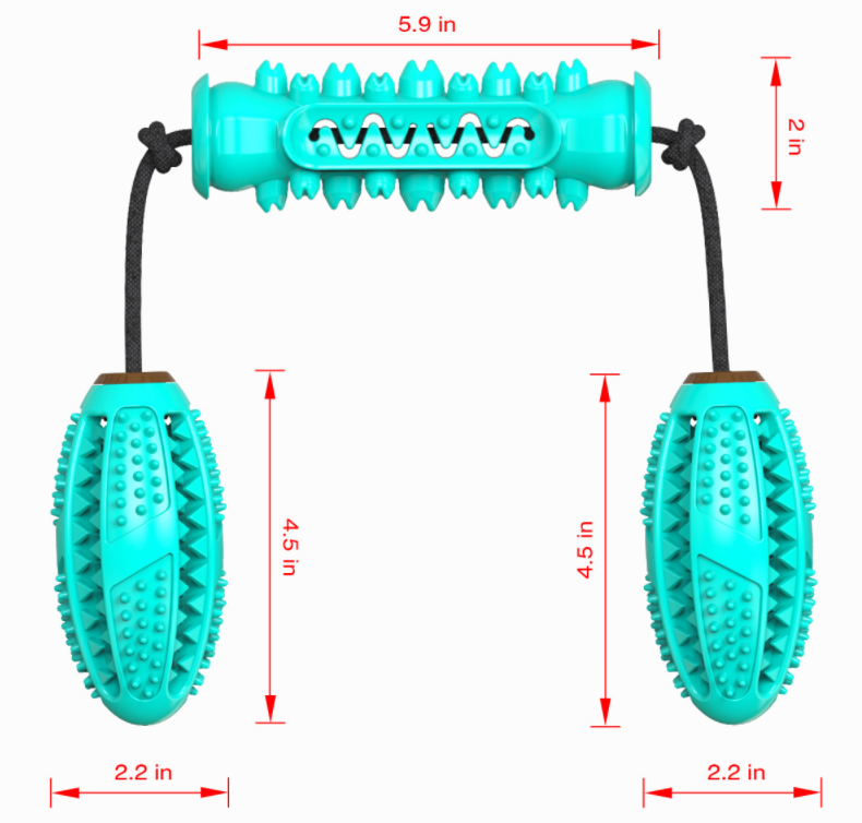 Jouets à mâcher pour chien, brosse à dents pour animaux de compagnie, os en caoutchouc, nettoyage des dents