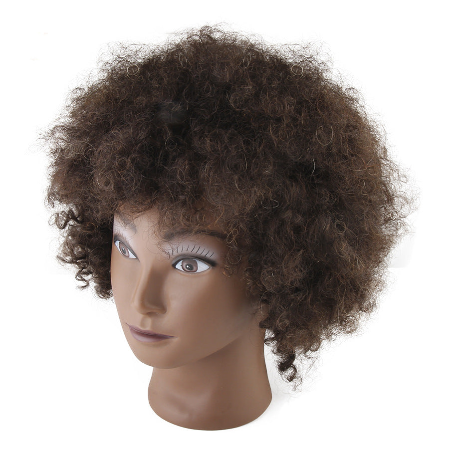 Modelo de cabello humano real negro.