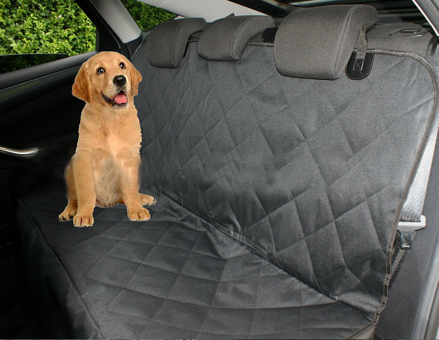 Protector impermeable para asiento de coche para perros, estera de viaje para perros, transportador de malla para perros, hamaca para coche, Protector de cojín con cremallera y bolsillo