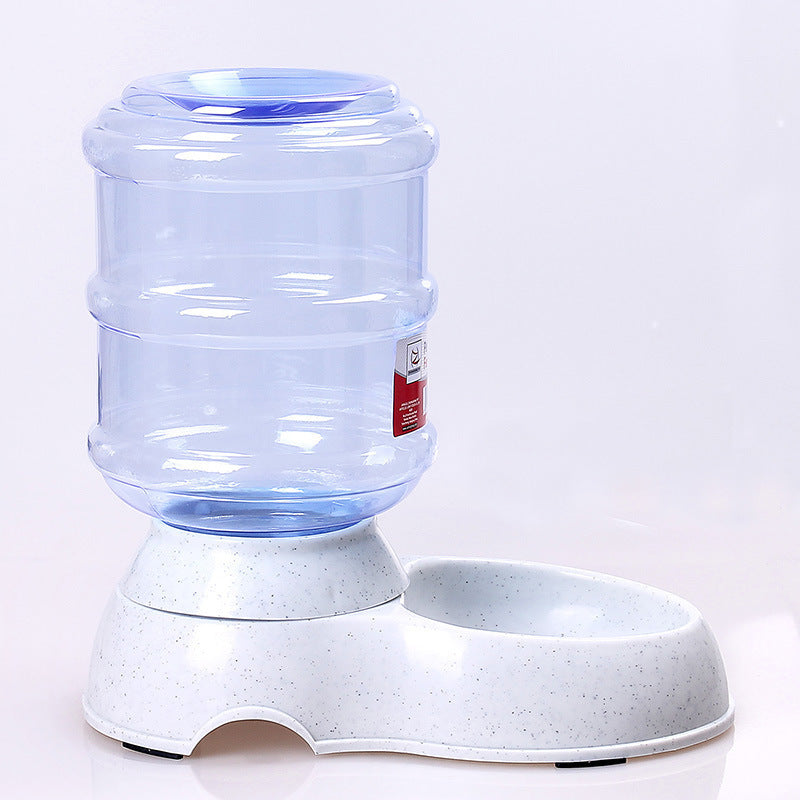 Alimentador automático para perros y gatos, fuentes de agua potable, tazón de comida para perros de plástico de gran capacidad, dispensador de agua