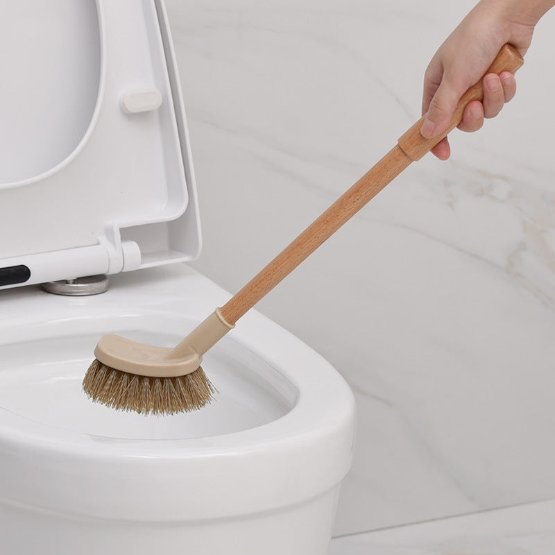 Poignée de ménage en bois brosse de toilette outils de nettoyage brosse de nettoyage de salle de bain brosses de nettoyage de sol de cuisine