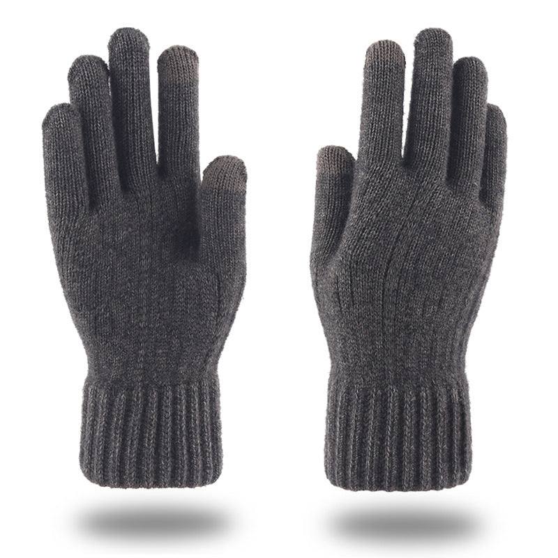 Gants d'hiver pour écran tactile, doigts chauds pour hommes