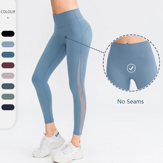 Jambières d'exercices de levage de fesses pour femmes, pantalons de Yoga taille haute sans couture