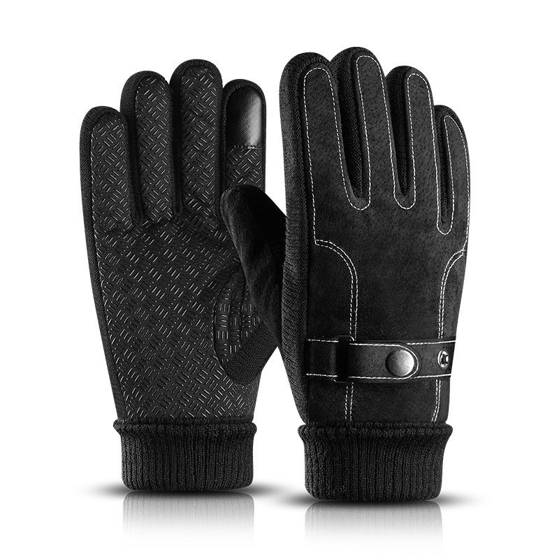 Gants chauds pour hommes, gants à écran tactile d'automne et d'hiver