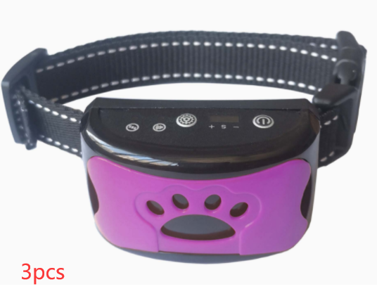 Collar de entrenamiento para perros, eléctrico, resistente al agua, Control remoto, recargable, entrenador para perros, supresor de ladridos con sonido de vibración de choque