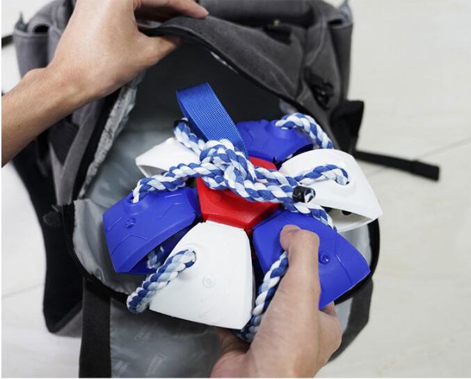 Ballon de Football interactif pour chien, avec onglets, jouet d'entraînement gonflé, balles de Collie à bordure extérieure, produits pour animaux de compagnie