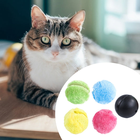 Magic Roller Ball Activation Automatic Ball Dog Cat Interactive Funny Chew Plush Electric Rolling Ball Pet Dog Cat Toy