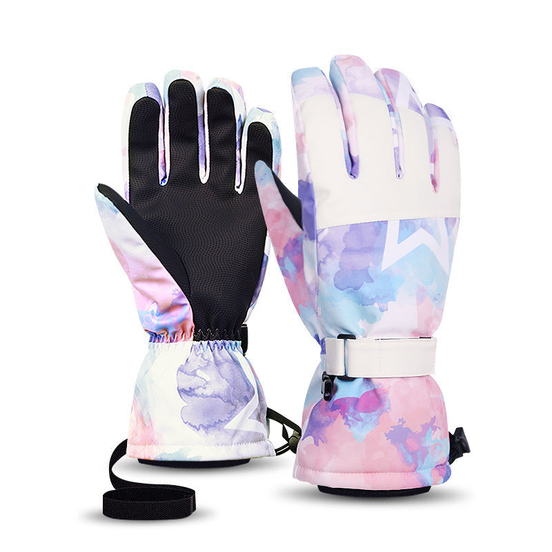 Gants de ski épaissis imperméables chauds