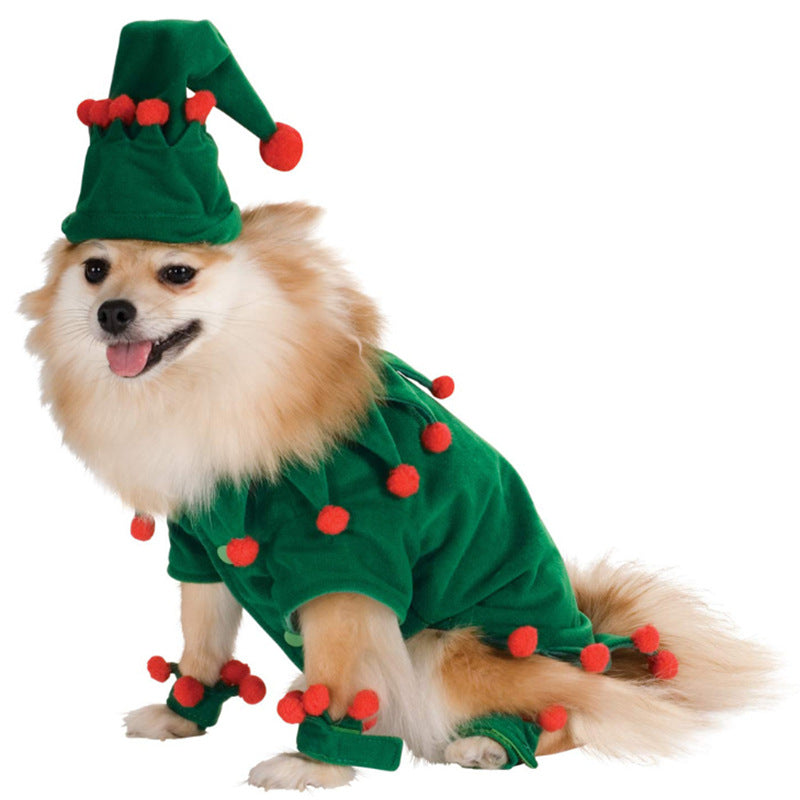 Cute Dog Cat Costume Christmas Cloak Halloween Disguise Cat