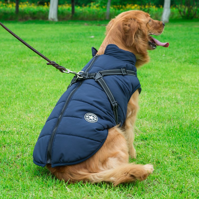 Ropa para perros Chaleco de algodón integrado en la espalda y el pecho Ropa de algodón para mascotas Ropa de invierno