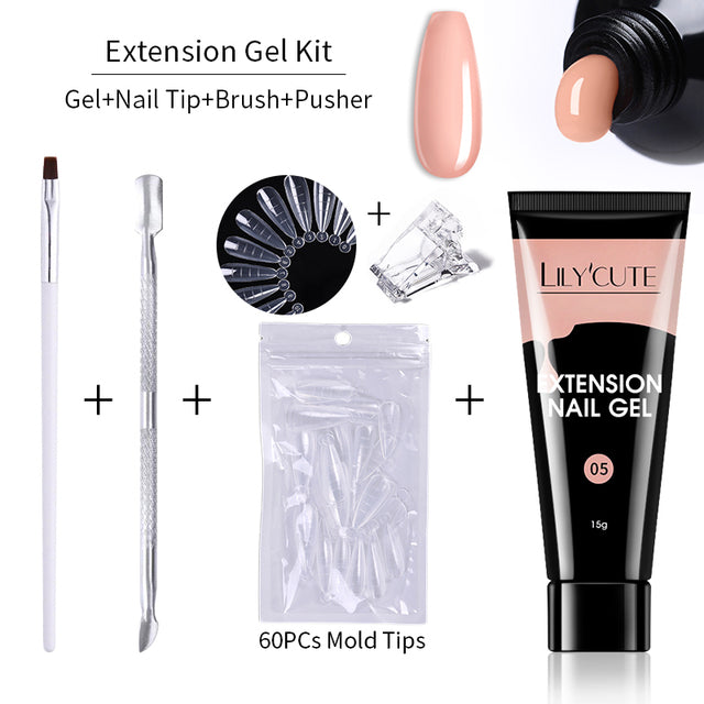 Kit de gel pour extensions d'ongles 15 ml