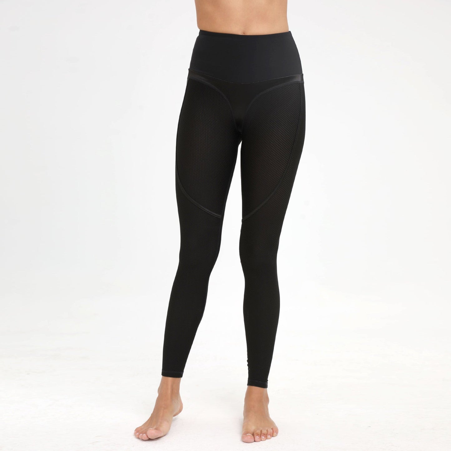 Pantalon de yoga à coutures de sport en maille pour femmes