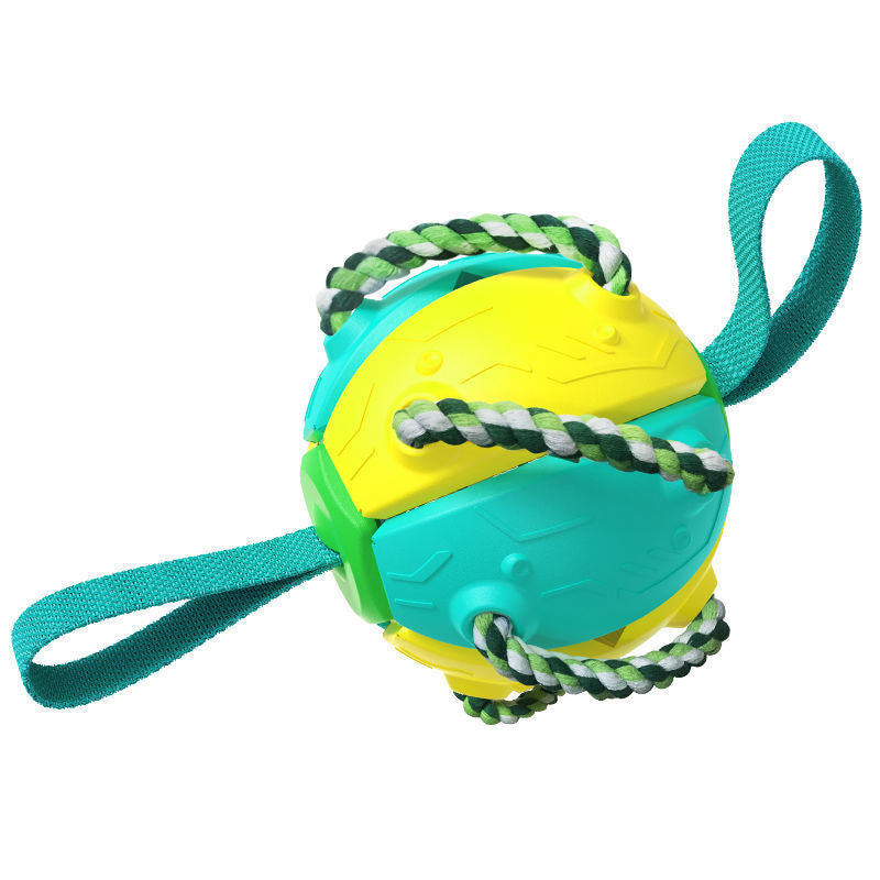 Ballon de Football interactif pour chien, avec onglets, jouet d'entraînement gonflé, balles de Collie à bordure extérieure, produits pour animaux de compagnie