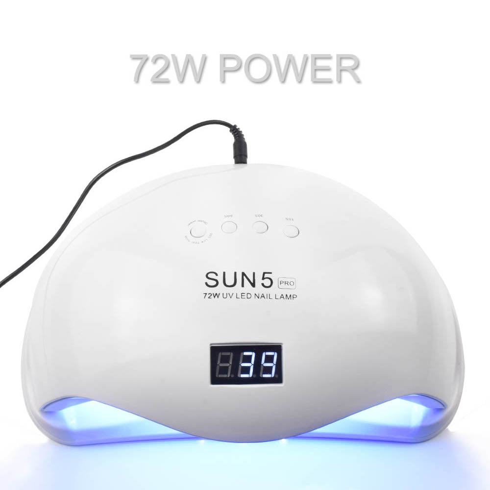 Lampe à ongles solaire à double lumière UVLED 72 W