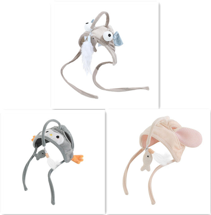 Bâton de chat amusant avec plumes, jouet amusant pour chat, bâton gris à grands yeux, jouets pour animaux de compagnie, produits pour animaux de compagnie, nouvelle collection