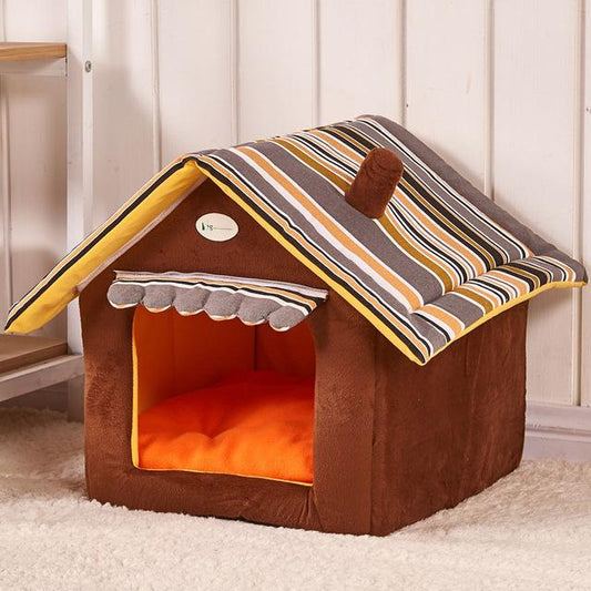 Nueva moda, alfombra removible a rayas, casa para perros, camas para perros pequeños y medianos, productos para mascotas, camas para gatos