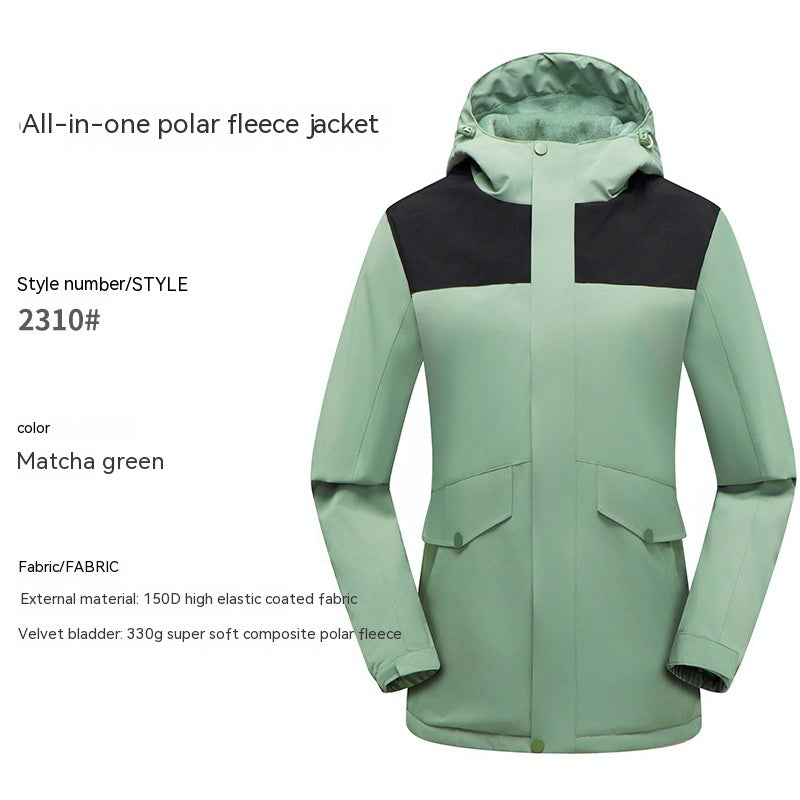 Veste à capuche épaisse à fermeture éclair pour hommes et femmes