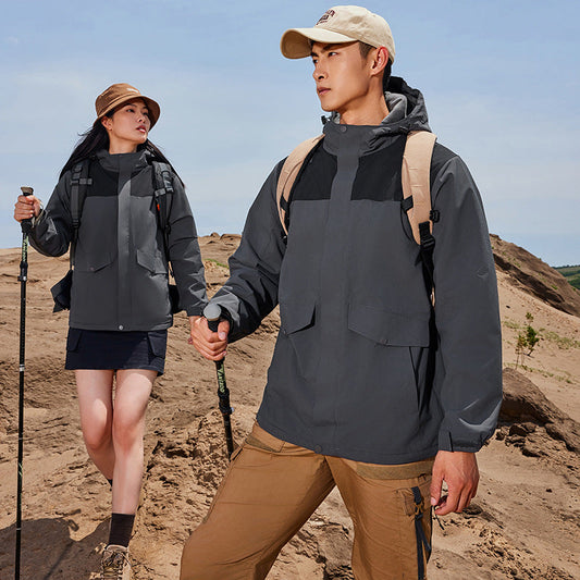 Veste à capuche épaisse à fermeture éclair pour hommes et femmes