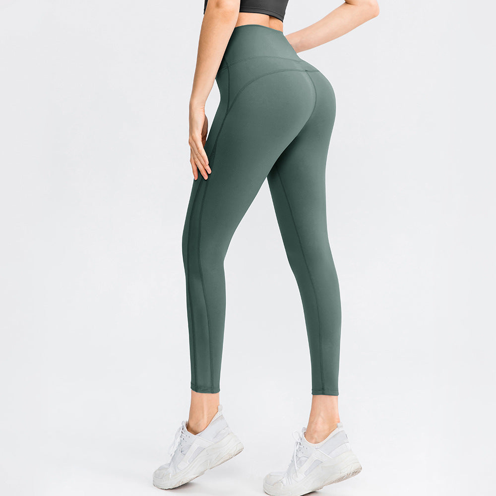 Jambières d'exercices de levage de fesses pour femmes, pantalons de Yoga taille haute sans couture