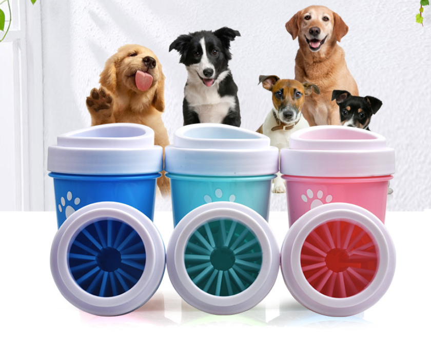 Productos de limpieza para el cuidado de los pies del perro mascota Silicona