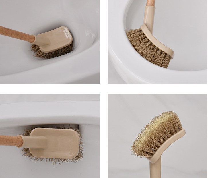 Poignée de ménage en bois brosse de toilette outils de nettoyage brosse de nettoyage de salle de bain brosses de nettoyage de sol de cuisine