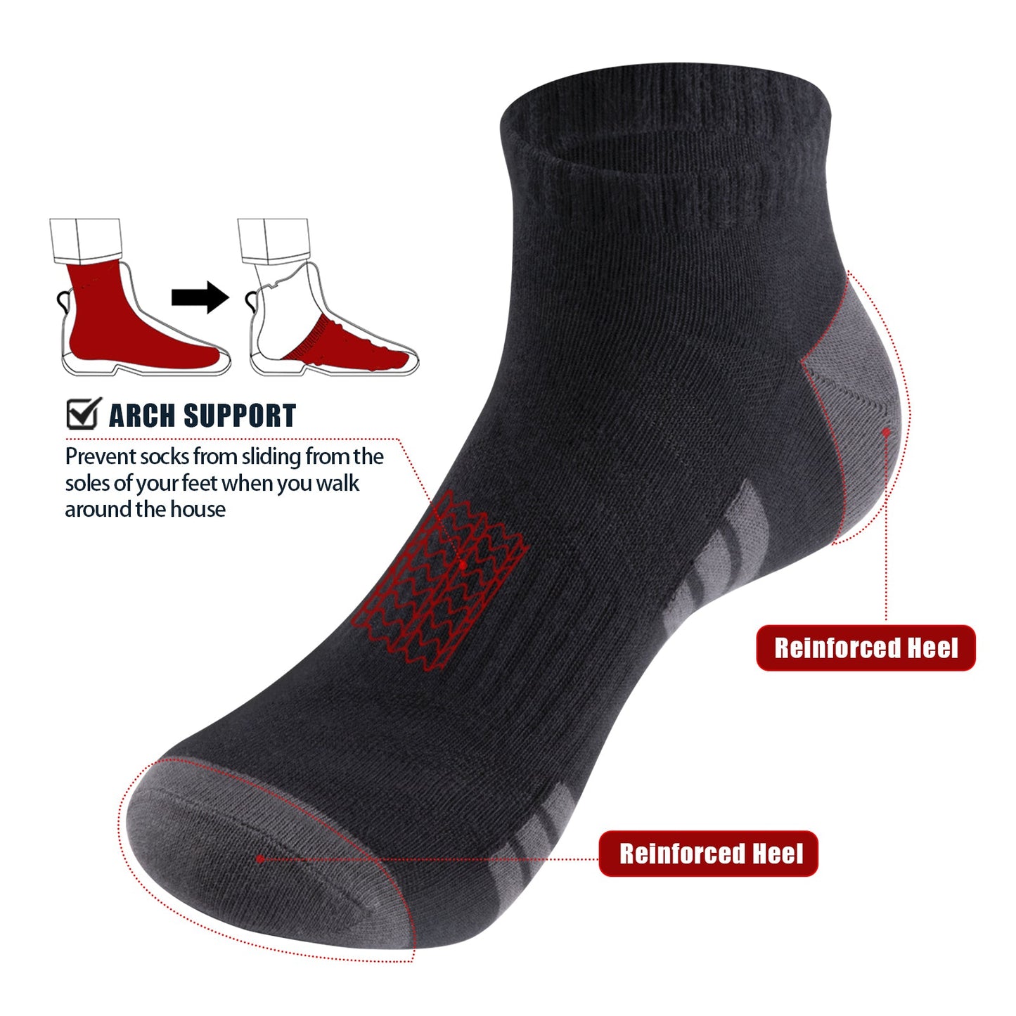 Summer Breathable And Deodorized Combed Cotton Casual Socks