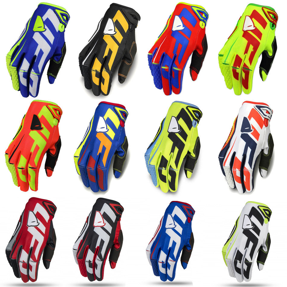 Guantes para motocicleta, ciclismo, todoterreno, guantes transpirables con dedos largos