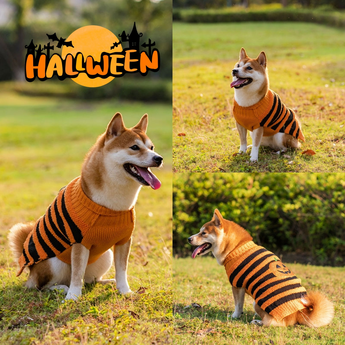 Suéteres para perros de Halloween, disfraz para mascotas, suéter cálido de ocio, ropa de Cosplay para perros, trajes para mascotas