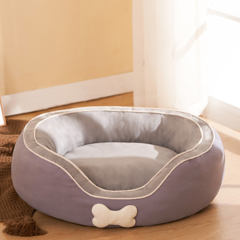 Lit doux pour animaux de compagnie, canapé chaud d'hiver pour chien, banc, niche de sommeil pour chat, chiot, maison pour animaux de compagnie, petit et moyen chat, fournitures pour animaux de compagnie