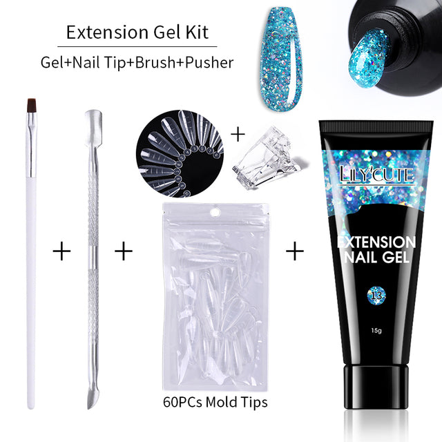 Kit de gel pour extensions d'ongles 15 ml