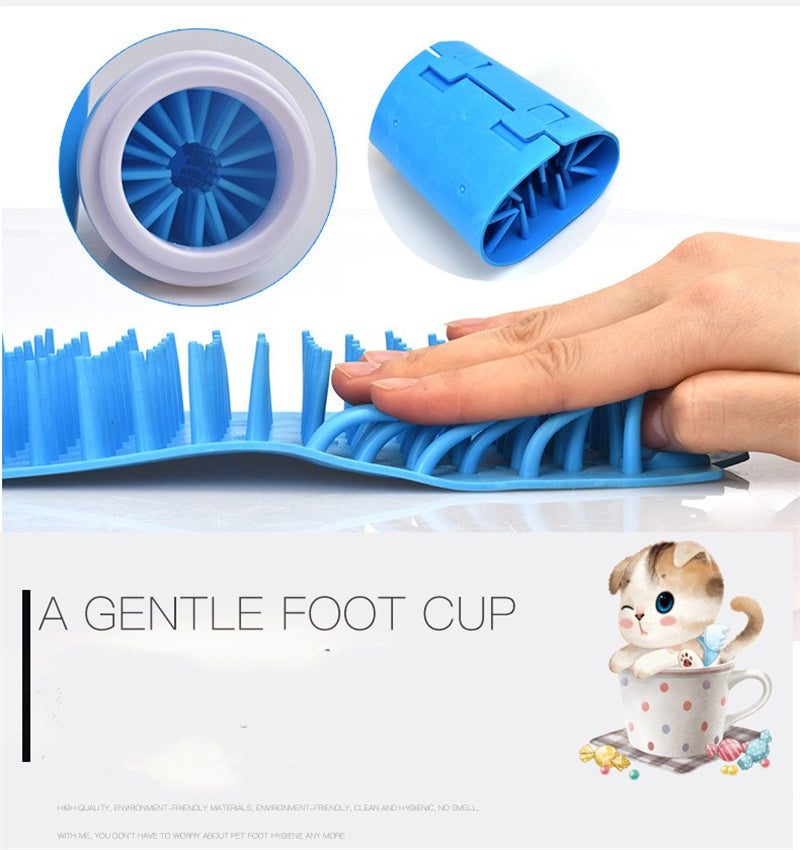 Productos de limpieza para el cuidado de los pies del perro mascota Silicona