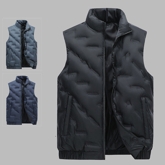 Gilet chaud en coton pour homme, exercice d'épaississement